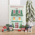 12-day Christmas Street Advent Calendar with miniature village decorations